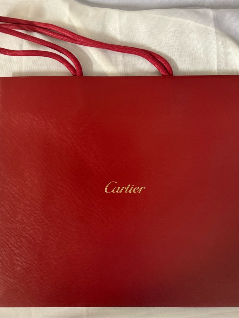 Cartier 💯% Authentic iconic brand luxury paper shopping bag. Ideal for gifting.